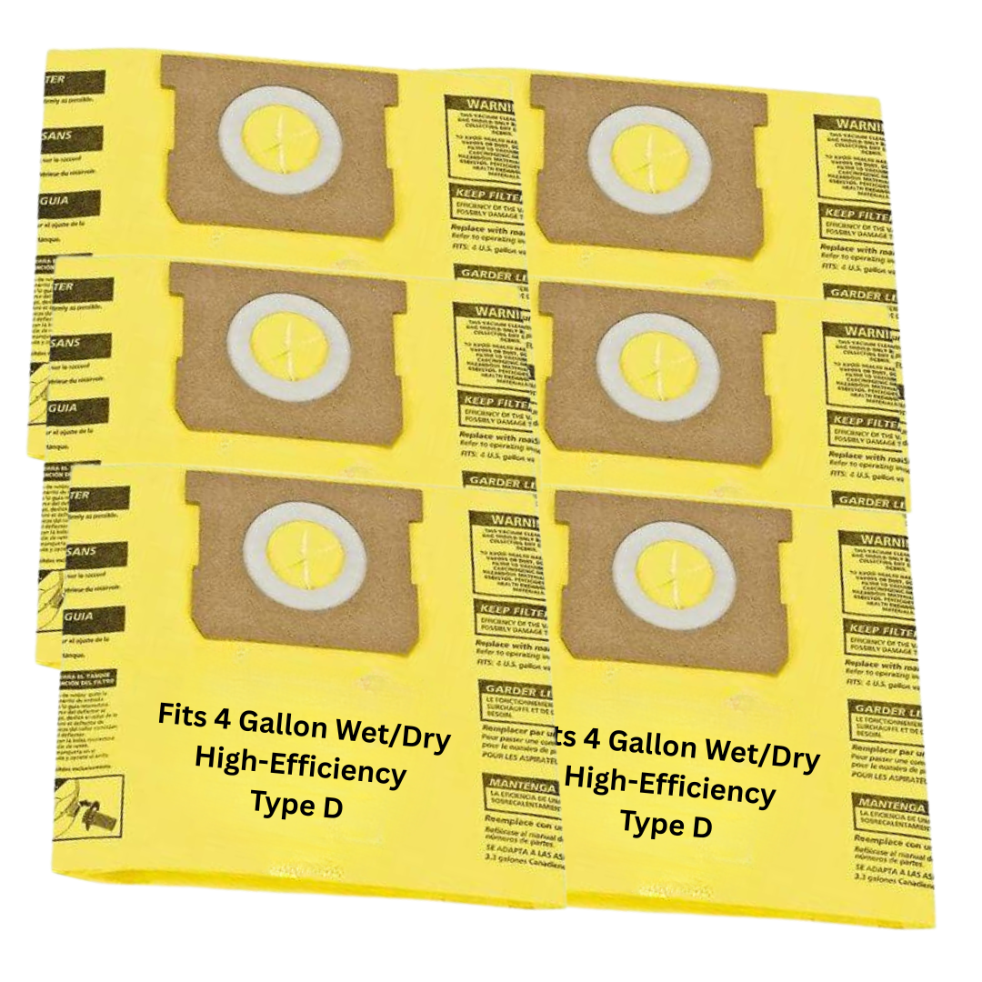 VacBagsUSA® Replacement High Efficiency Dust Collection Bag for Shop-Vac® 4 Gallon - VacBagsUSA